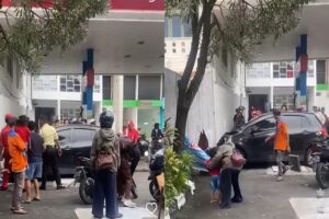 Kecelakaan di SPBU Gejayan Toyota Yaris Tabrak Kendaraan Saat Antri Bensin, Seorang Anak Luka