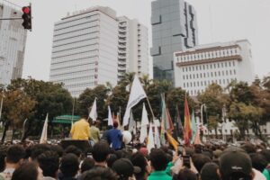 Aksi Aliansi Jogja Memanggil di Titik Nol Tuntut Prabowo-Gibran Mundur dan Demokrasi Kerakyatan