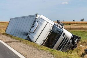 Sering Terjadi Kecelakaan di Jalan Gatak Druju Klaten, Dump Truk Terbalik Masuk Sawah