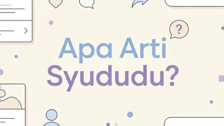 Syududu Artinya Apa