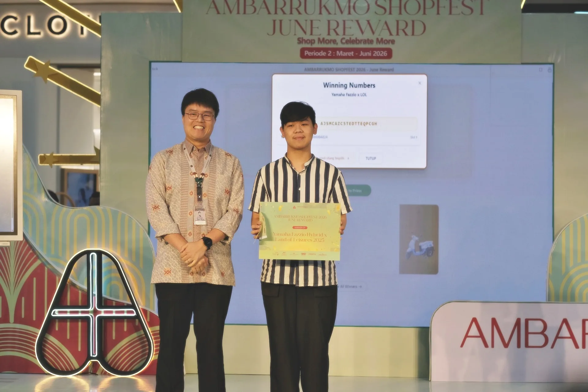 Ambarrukmo Shopfest 2026 sukses digelar pada Senin, 13 Juli 2026. Ada berbagai hadiah menarik dari AmbarrukmoPlus mulai dari motor, emas, hingga smartphone.