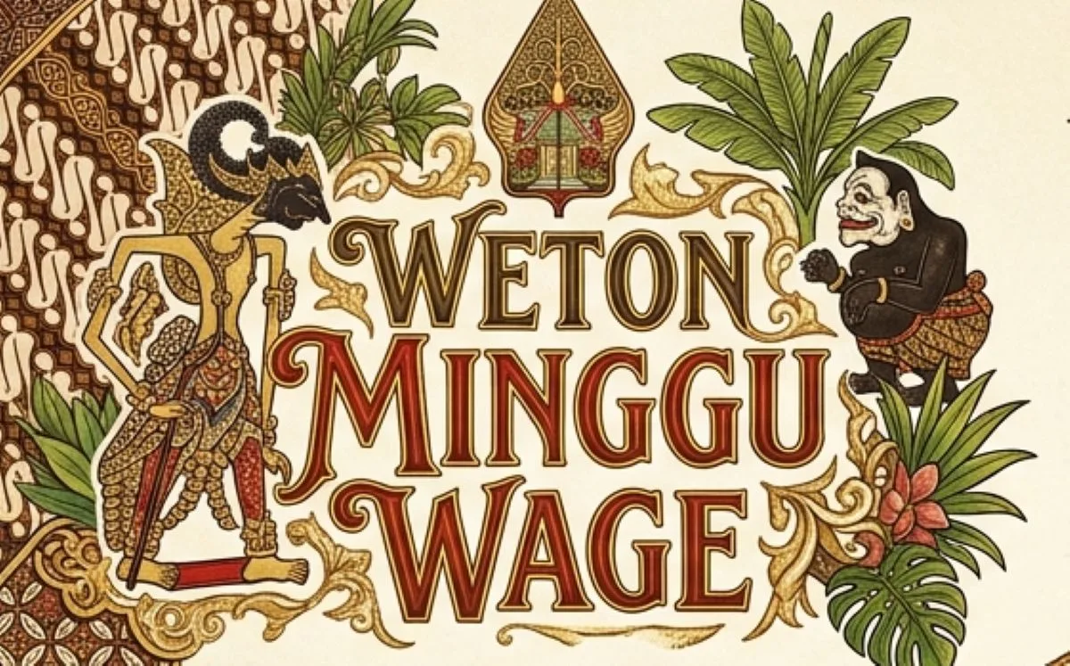 Minggu Wage tibo apa? Simak neptu, Nogo Dino, status Tulang Wangi, watak, rezeki, dan weton yang cocok menjadi jodoh. (AI/KabarJawa)