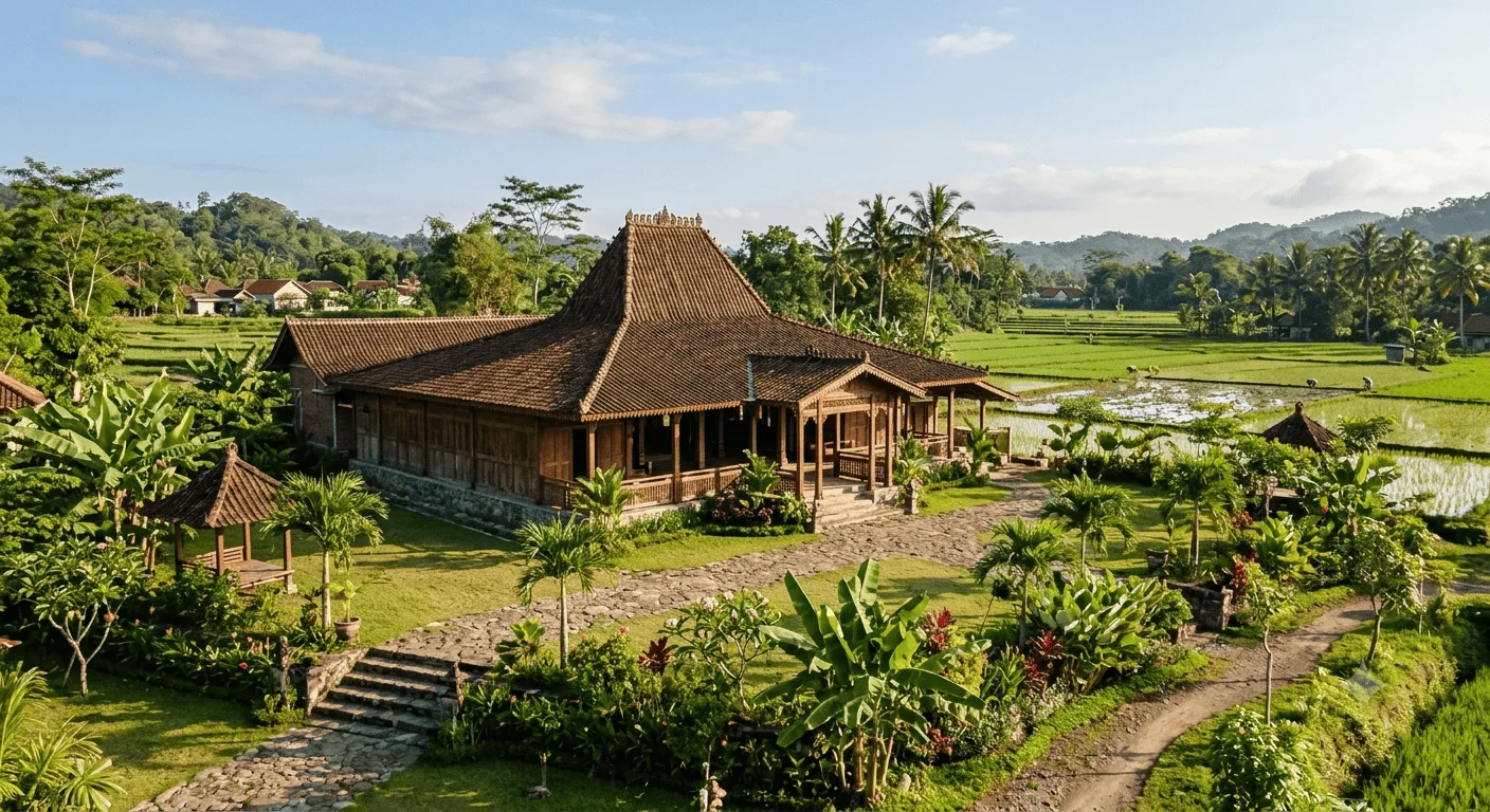 Mengapa rumah Joglo tidak boleh menghadap sembarangan? Simak aturan arah rumah menurut tradisi Jawa dan makna filosofinya.