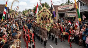 Kirab Saparan Bekakak di Ambarketawang, Gamping, Sleman. (AI/KabarJawa)