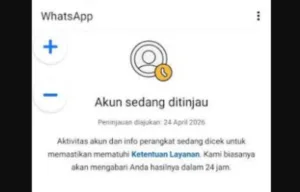 Akun WA ditinjau karena apa? Simak penyebab apakah kena spam atau diblokir, serta cara mengatasinya agar normal lagi.