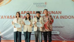 KAMAJAYA Scholarship telah membantu lebih dari 200 mahasiswa UAJY dengan dana beasiswa lebih dari Rp5 miliar selama sembilan tahun.
