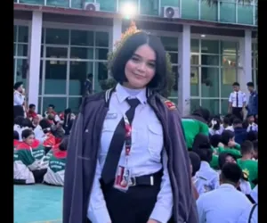 Biodata Celine Olivia Apriani Theo, pembawa baki Paskibraka 2026 asal Kalbar. Simak asal, sekolah, keluarga, dan profilnya. (Foto: TikTok/pontianakhitz)
