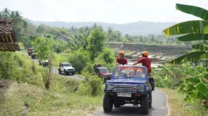 Wisatawan menjelajahi Desa Wisata Tinalah, salah satu desa wisata yang ada di lereng Menoreh dan wajib dikunjungi. (Foto: GMaps/Nala Sandra)