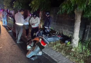 Pengendara NMax usia 18 tahun tewas setelah terlibat kecelakaan di Jalan Ganjuran, Bambanglipuro, Bantul, Selasa (11/8/2026) malam. (Istimewa)