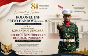 Profil Kolonel Priyo Handoyo, Dandim 0733/Kota Semarang yang dipercaya menjadi Komandan Upacara HUT ke-81 RI di Istana Merdeka. (Foto: Instagram/kodim_0733_semarang)