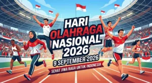 Kumpulan 10 contoh prompt poster Hari Olahraga Nasional 2026 untuk Gemini dan ChatGPT desain terbaru berbagai model. (Foto AI)