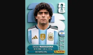 Nomor punggung paling ikonik Diego Maradona di timnas Argentina adalah nomor 10. Simak sejarah dan makna angka tersebut. (Pinterest)