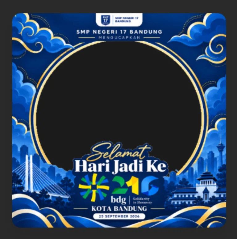 Link Twibbon Hari Jadi Kota Bandung 2026 tersedia dengan desain terbaru. Simak cara pasang dan sejarah HJKB ke-216. (Twibbonize)