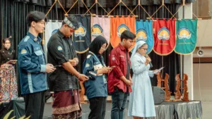 UKMK Fair 2026 UAJY mengenalkan 30 UKM dan 13 komunitas sebagai ruang mahasiswa baru mengembangkan potensi dan relasi. (Foto: Humas UAJY)