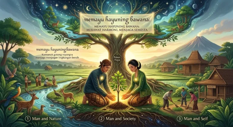Memayu Hayuning Bawana, laku olah batin manusia, tanggung jawab kosmis, hingga solusi atas krisis ekologi modern. (AI)